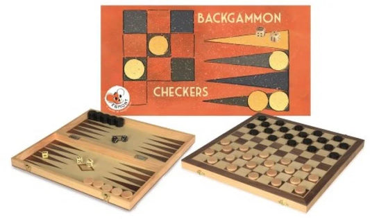 Checkers & Backgammon Game Set – Fun for Family & Friends!
