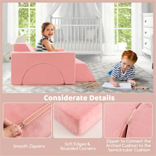 🛋️ 8 Pieces Playroom Sofa – Soft, Fun & Perfect for Kids’ Playrooms 🌈